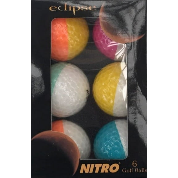 Nitro Golf Eclipse Golf Balls, 6 Pack