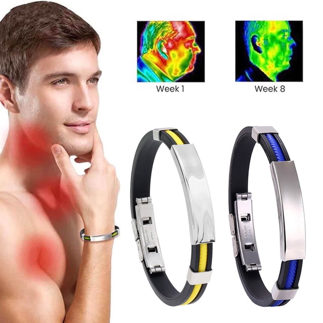 Xihbxyly Pulsera de Titanio, Elegante Pulsera Magnética, Elegante Accesorio de Desintoxicación, Ropa Deportiva Cómoda, Regalo para Él o Ella, Perfecto para Cualquier Ocasión.