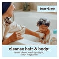 thumbnail image 6 of Aveeno Baby Daily Moisture Wash & Shampoo, Oat Extract, 18 fl. Oz, 6 of 10