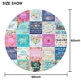 thumbnail image 6 of Pioneer Flower Floral Print Pattern Round Tablecloth 60"x60",Wrinkle Wipeable Table Cloth for Kitchen Dining Room Picnic Patio Party, 6 of 6