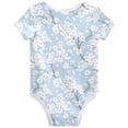 thumbnail image 4 of joogoo Cherry Blossom Blue Pattern Baby Bodysuits Short Sleeve Cotton Onesies Clothes 18Months, 4 of 6