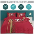 thumbnail image 4 of San_Francisco Duvet Cover 3 Piece Bedding Set Football Comforter Cover Set Soft Duvet Cover with Pillowcase (no quilt) 86"x70", 4 of 6