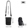 thumbnail image 5 of Spencer Small Crossbody Bags for Women, PU Leather Cell Phone Crossbody Wallet Purses with RFID Card Slots, Double Compartment, Black, 5 of 10