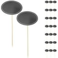 thumbnail image 2 of 24Pack Blank Toothpick Labels Small Chalkboard Message Sign Chalkboard Cupcake Picks Black, 2 of 8