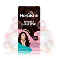 thumbnail image 2 of (6 pack) Herbishh 3-in-1 Bubble Foam Hair Dye Shampoo, Dark Brown, 10 Sachets x 24ml, Ammonia-Free, Long-Lasting Color for Men & Women, 2 of 10