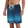 thumbnail image 2 of Logiee Night Sky Moon Dolphin Print Mens Swim Trunks Quick Dry Board Shorts,Breathable Hawaii Beach Shorts Swimwear Bathing Suits-X-Large, 2 of 6