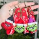 thumbnail image 5 of Llavero con colgante de Grinch navideño transfronterizo, ropa de cosplay, conjunto de Papá Noel, joyería al por mayor, 5 of 5