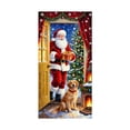 thumbnail image 2 of Housse de Porte de Noël, Décoration en Tissu Polyester avec Design Père Noël, Rideau de Porte Festif pour Usage Intérieur et Extérieur, 90 x 180 cm, Multicolore, 2 of 6