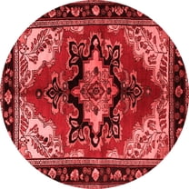 Ahgly Company Indoor Round Persian Red Traditional Area Rugs, 6' Round