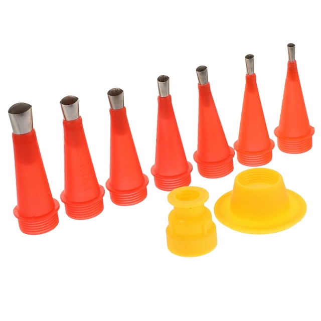QUMIIRITY Caulking Nozzle Extension 1 Set For Outdoor Cabin Waterproofing Assorted Color Stainless Steel