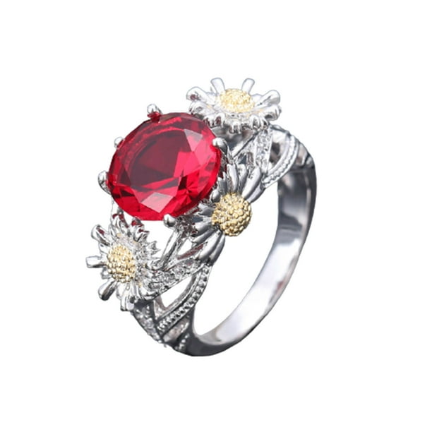 Anillo de diamantes de girasol de moda europea y americana Wmkox8yi sjalhkljlk1710