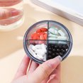 thumbnail image 2 of CSChome Pill Box Portable Dispenser Box – Sealing Lid Double Layer Round Plastic Box Portable Tablet Supplement Capsule Holder, 2 of 7