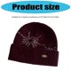 thumbnail image 3 of Snowflake Design Winter Warm Cap Stretchy Acrylic Fiber Knitted Brimless Jacquard Pullover Hat For Women Men Outdoor Gray, 3 of 4
