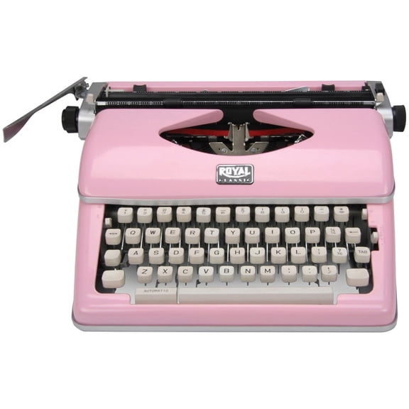 Royal Consumer Classic Retro Manual Typewriter (Pink)