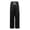 Black, variant on Boys Girls Lightweight Wide Leg Silk Linish Pants Breathable Summer Trousers For Outdoor Activities Loose Fit Easy Care Wear Kids Casual Campus Daily, 10-11 Years, Army Green