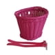thumbnail image 4 of Cesta para bicicleta para niños, cesta tejida a mano con correas, cesta para manillar de bicicleta Rosa Roja 20x16x15cm, 4 of 9