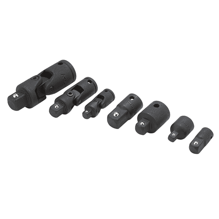 TITAN 7-PC CHROME ADAPTOR AND U-JOINT SET