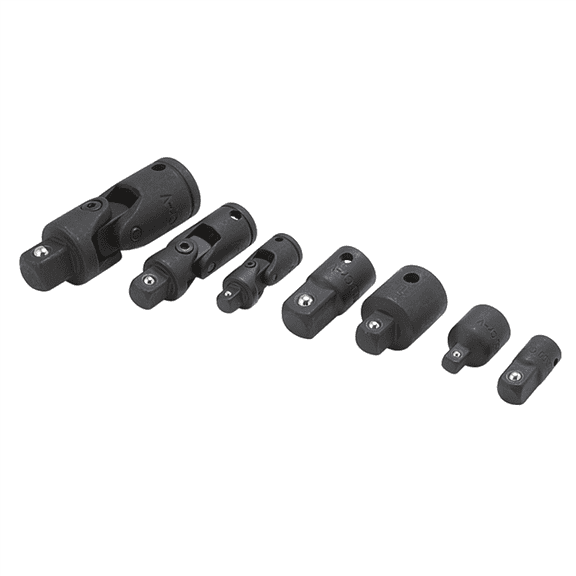 TITAN 7-PC CHROME ADAPTOR AND U-JOINT SET