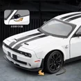 thumbnail image 4 of 1:24 Dodge Challenger SRT Hellcat Alloy Modified Racing Car Model Diecasts Metal Sports Car Model Sound and Light Kids Toys Gift Black-boxed, 4 of 6
