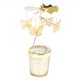 thumbnail image 5 of Candelabro giratorio para velas de té, decoración para fiestas Mariposa, 5 of 9