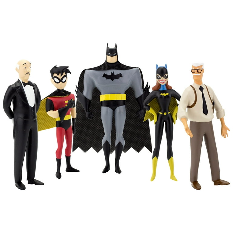 TNBA Heroes 5-Piece Bendable Set - Batman, Robin, Batgirl