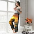 thumbnail image 4 of Uemuo Cartoon Swimming Yellow Duck Pattern Women's Wide Leg Palazzo Lounge Pants with Pockets Light Weight Loose Comfy Casual Pajama Pants-XX-Large, 4 of 9