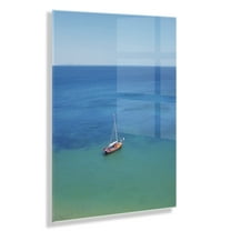Kate and Laurel A Lagos Sail Floating Acrylic Art by Rachel Dowd, 23x31, Decorative Beachy Art for Wall