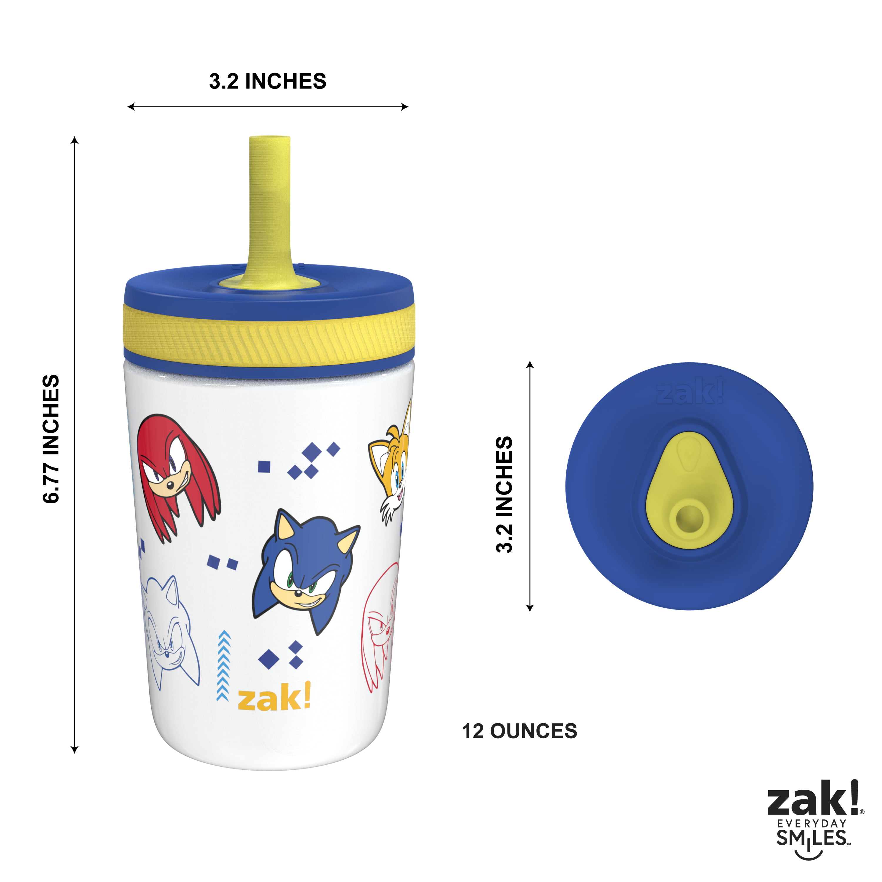  Zak Designs Kelso Toddler Cups For Travel or At Home, 12oz  Vacuum Insulated Stainless Steel Sippy Cup With Leak-Proof Design is  Perfect For Kids (Safari) : Everything Else