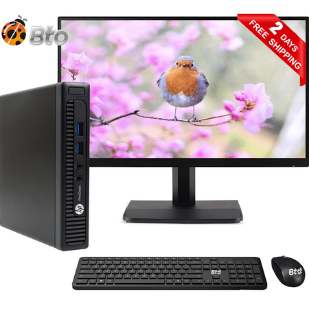 Restored HP 600 G1 Tiny Micro Computer Core i5 4th  8GB Ram  500GB HDD  New 19  LCD  Keyboard and Mouse  Wi-Fi  Win10 Pro Desktop PC (Refurbished)