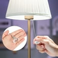 thumbnail image 3 of Uxcell Ceiling Fan Pull Chain Crystal Diamond/Soccer Pull Chain Extension Fan Pulls Extender Set Ornament Pendant Clear/White, 3 of 6