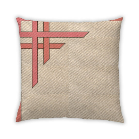 Ahgly Company Indoor Square Contemporary Throw Pillow, 18 inch by 18 inch