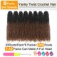 thumbnail image 4 of Cabello de ganchillo Aksice Yanky Twist, 16 pulgadas, 8 paquetes, sintético, 4 of 7