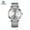 SilverShellWhiteFaceGreyNylon, variant on Men's Automatic Mechanical Watch Waterproof Wristwatches 734063041951