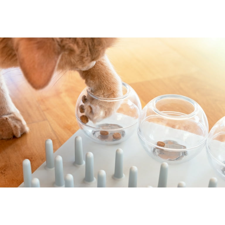 All for Paws Cat Treat Puzzle Cat Puzzle Toys Cat Puzzle Toys Interactives Cat Treat Maze Toy Cat Food Dispenser Kitty Puzzle Feeder Catnip Toy Cat