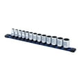 thumbnail image 4 of 13PC. 3/8" DR STANDARD SOCKET SET MM 12PT ON RAIL, 4 of 4