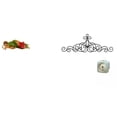 thumbnail image 1 of Escultura decorativa de resina de José para escritorio, con placa floral de metal para pared, ideal para mesa, estante, oficina, coche, patio,, 1 of 8