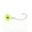 Yellow/Green, variant on BLUEWING Free Swing Jig Head 1pc Freshwater Fishing Lures Lead Head Jig for Perch Crappie Bluegill Fishing, Size 1oz, Pink