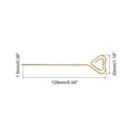 thumbnail image 2 of Uxcell Metal Cocktail Toothpicks Heart Shape Drink Picks Cocktail Skewers 9Pack (Gold), 2 of 8