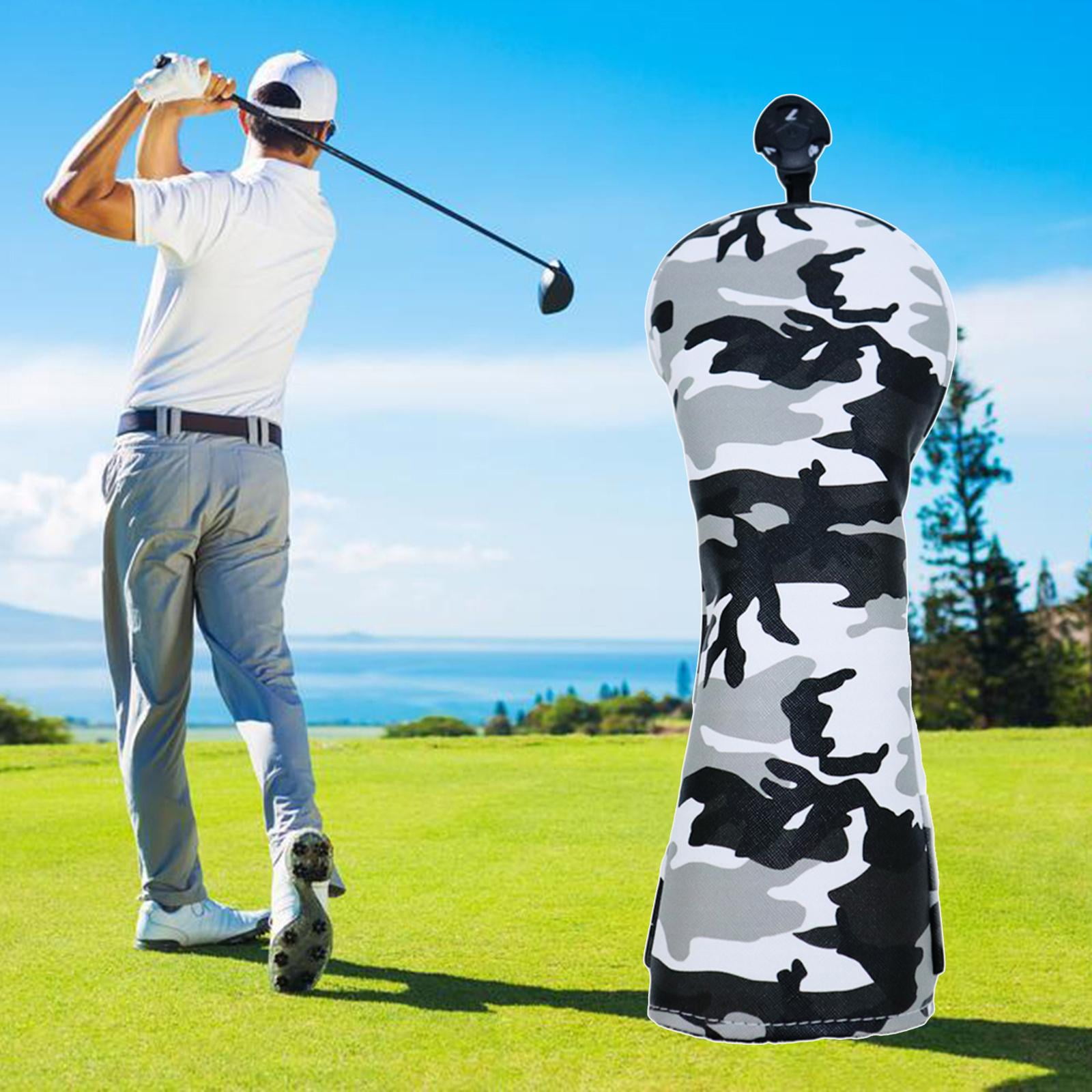 harayaa 2x Camouflage Golf Wood Head Cover Driver Fairway Club Headcover Case Guard