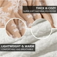 thumbnail image 4 of FEOYA Warm Fleece Blanket Winter Blanket Thick Soft Plush Blanket Throw Blanket for Couch Sofa Bed Chair Travel Camping Bedding Living Room Khaki 51.18*62.99 Inch, 4 of 6