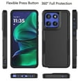 thumbnail image 5 of For Motorola Moto G Stylus 5G 2025 Case ,2 in 1 Phone Case for Moto G Stylus 5G 2025 6.7 inch ,Takfox Shockproof Protection Heavy Duty Armor Hard Plastic & Rubber Rugged Full Body Bumper Cover -Black, 5 of 8