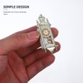 thumbnail image 3 of KAKOWELY Meubles de Maison de Poupée Mini Horloge Pendule Ornement Mini Horloge de Maison Rétro Horloge Pendule pour Maison de Poupée 2.36"X0.83"X0.39 Pouces, 3 of 5