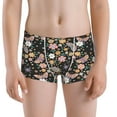 thumbnail image 5 of Yiaed Floral Insects Print Boys' Boxer Briefs Cotton Casual Stretch Comfort Boys Boxers - Kids Boxer Briefs Underwear for Boys (6-18)-Small, 5 of 5