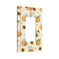 thumbnail image 2 of ZICANCN Outlet Covers Wall Plate, Cartoon Honey Bees Sweet Light Switch Cover Decorative, Duplex Toggle Combo 1-Gang, 2 of 9