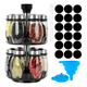 thumbnail image 1 of Especiero Giratorio 360º Juego 12 Frascos Acero Inoxidable Xtellar Plateado, 1 of 3