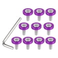 thumbnail image 1 of Unique Bargains 1 Set Finishing Countersunk Fender Bumper Washers Engine Bay Fastener Tool Kit for Car Motorcycle Purple, 1 of 7