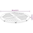thumbnail image 4 of vidaXL Plateau de Table 80x2.2 cm Rond en Bois Massif d'Acacia, 4 of 5