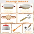 thumbnail image 2 of GIRACOA Sourdough Bread Baking Supplies Set, 9 Inch Round & 10 Inch Oval Cane Banneton Bread Proofing Basket Kit Gifts for Bakers Women Wife Mom, 2 of 7