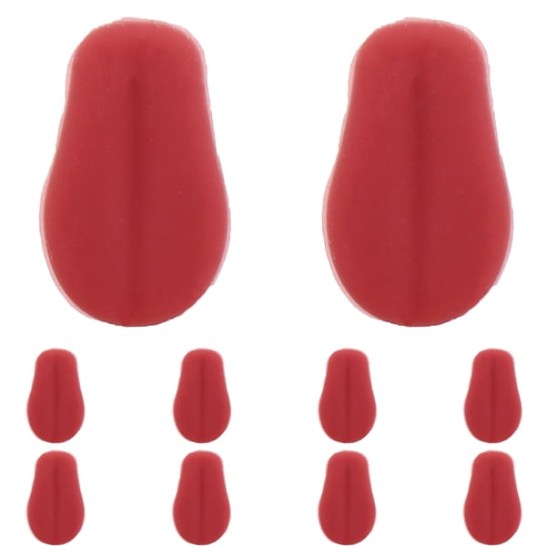 10 piezas de accesorios para lengua de muñeca en miniatura para animales de peluche, accesorios realistas para lengua de color, lengua simulada para muñeca