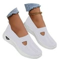 thumbnail image 6 of CAIXAI Wide Walking Shoes for Women Orthopedic Dress Shoes for Women Comfortable Mesh Knitted Casual Sneakers for Women on Adjustable Upper Mary Jane Shoes Hands Free Soft Shoes, 6 of 6